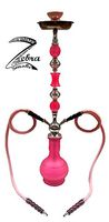 Zebra Smoke Series: 32" 2 Hose Sunshine (C1) Hookah Complete Set Complete Set (Pink)