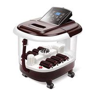 LEIGE Foot Spa Massager - Super Fast Heating System, 4 Motorized Massaging Rollers, Whisper Quiet, Bath Tub with Remote Control (Color : B)