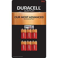 Duracell Quantum 9V Alkaline Batteries 6ct. Pk, Packaging May Vary