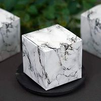 Efavormart 100 pcs of 3x3x3 Marble Design Favor Candy Box for Candy Treat Gift Wrap Box Party Favor Boxes for Bridal Shower Wedding