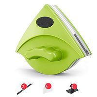 TY-ZWJ Magnetic Double-Sided Glass Cleaner, Household Double-Sided High-Rise Double-Layer Hollow Strong Magnetic Window Cleaning Tool Safety Double-Sided Glass Cleaner,A