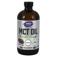 NOW Sports Nutrition, MCT (Medium-chain triglycerides) Oil, Chocolate Mocha, 16-Ounce