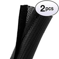 GOWOS (2 Pack Velcro Cable Sock Black 85mm x 2m