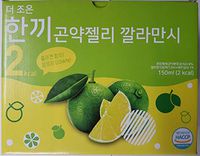 One Meal 2 Kcal Calamansi Flavor Konjac Jelly Fish Collagen Diet Food Weight Loss Vitamin C (1 Box 10 Packs)