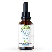 Cacao A60 Alcohol Herbal Extract Tincture, Super-Concentrated Organic Cacao (Theobroma Cacao) Dried Raw Beans (2 fl oz)