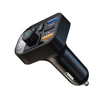 Bluetooth FM Transmitter for Car, Receiver Radio Adapter Car Kit with Hands Free Calling,Dual USB Car Charger(BT-R9)