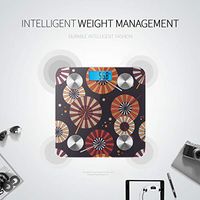 Colorful Umbrellas Circles Digital Scale Digital Scale Body Weight Weighing Scale Tracks 8 Key Compositions Analyzer Sync with Fitness Apps 400 Lbs