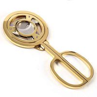 JYH-U High-end Windmill Cigar Cutter,Sharp 3-Blade Circular Cigar Scissors,Golden Handheld Cigar Cutter,Men's Gift