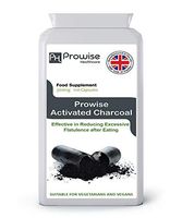 Activated Charcoal 300mg 120 Capsules – UK Manufactured to GMP Guaranteed Quality - Suitable for Vegetarians & Vegans by Prowise Healthcare