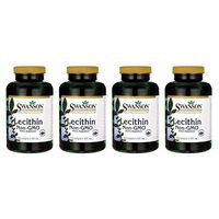 Swanson Lecithin Non-GMO 520 Milligrams 250 Sgels (4 Pack)