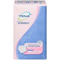 Tena Women Heavy Protection Super Plus L 37 inch to 50 inch Underwear 16 ct Pack - 4 packs per case.