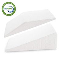 JOYPEA Wedge Pillow Set 3 in 1- Foam Bed Wedge Pillow& Reading Pillow & Back Support Wedge Pillow - for Back and Legs Support, for Back Pain, Leg Pain, Pregnancy, Joint Pain(White)