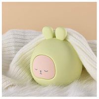 WYQWANLJX Silicone Hot Water Bottle Hand Warmer Warm Water Bag Warm Palace Hot Water Bottle Microwave Heating Safety Explosion-Proof,Green
