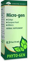Genestra Brands - Micro-gen - Gingko, European Hazel, and Bilberry Herbal Supplement - 0.5 fl. oz.