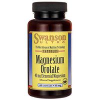 Swanson Magnesium Orotate 40 Milligrams 60 Capsules