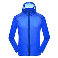 ✔ Hypothesis ☎ Women Men Windproof UV Protection Cycling Jacket Long Sleeve Wind Coat Windbreaker Coat Top Blue