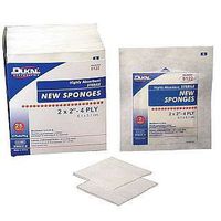 Dukal New Sponge - Sterile, 2" x 2" 4-ply - Model 6122 - Box of 50