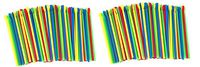 Paragon Sno-Cone Spoon Straws, Multicolor, 200-Count (2-pack)