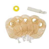 XIHAA Two-Piece Belt Urinary Ostomy Bag,No Need to Paste,Ostomy Bags with Closure for Colostomy Ileostomy Stoma Care(5 Pcs),L