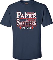 Go All Out Large Navy Blue Adult Toilet Paper Hand Sanitizer 2020 Presidential Ticket T-Shirt