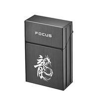 Aluminum Alloy Pocket Cigarette Case Hard Box 20 Sticks Pack Cigarette Case - A