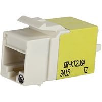 Or-Kt2J6A-88 Keystone Cat6A Jack White