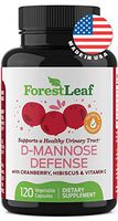 D-Mannose Defense Supplements – Safe, Natural Cleansing Formula for Urinary Tract and Bladder Health- Helps Prevent UTI and Promotes Healthy Immune System and Gut Flora - 120 Capsules - by ForestLeaf