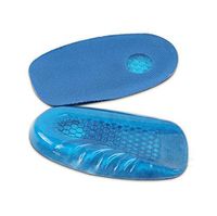 Silicone Gel Shoes Insoles Lift, Heel Spur Cushion Sports Pad, Foot Heel Support Inserts Cushions, Shock Absorption Pain Relief Protectors Heel Cups, for Plantar Fasciitis Arch Sore (L)