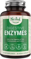 DIGESTIVE ENZYMES | 90 Vegan Capsules | Super Digestive Enzyme Daily Supplement | 11 Essential Multi Enzyme Complex with Amylase, Lipase and Bromelain | Plant Based Digestion Supplement For Gut Health