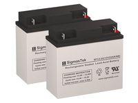 Pride SC54HD Elite Traveller Plus Replacement Battery Set of 2-12 Volt 22AH NB Terminal by SigmasTek