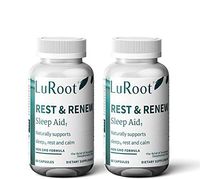Luroot Herbal Sleep Aid for Adults - 60 Non Habit Sleep Aid Capsules - Natural Aid for Deeper Sleep-Natural Sleep Aid Supplement with Melatonin, GABA, 5-HTP, L-Theanine for Restful Deep Sleep Aid (2)
