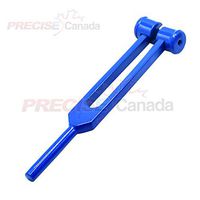 Precise Canada: Limited Edition - Blue Color - 256 Hz Medic-Grade Tuning Fork Instrument with Fixed Weights, Non-Magnetic Aluminum Alloy