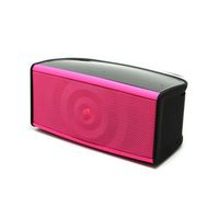RND Ripple Bluetooth Speaker with two front speakers, subwoofer and microphone for iPhone, iPad, Samsung S6 / S6 Edge, Nexus, HTC M9, Nokia, Motorola and More (Pink)