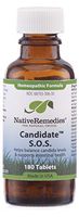 Native Remedies Candidate S.O.S. - Natural Homeopathic Remedy to Balance Systemic Candida Levels and Relieve Symptoms of Candida Overgrowth, 2 Fl. oz.