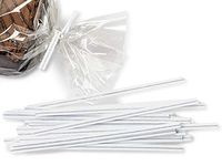 White Paper 4" Twist Ties 3/16" Wide - 27 Gauge Single Wire (8 Packs of 2000 Twist Ties) - Wraps-PTW4