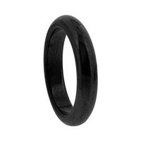Gem Avenue 4mm Simulated Hematite Magnetic Band Ring Size 12