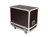 Gator Cases G-TOUR Series ATA Style Road Case for (2) QSC K12 Speaker Cabinets with Cable Storage and Heavy Duty 4" Casters (G-TOUR SPKR-2K12)