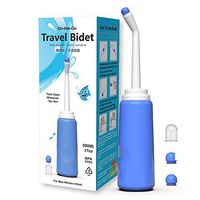 Portable Bidet for Toilet 500ml Travel Bidet Handheld Personal Bidet Butt Cleaner for Baby, Women or Bedridden Patient with 2 Nozzles for Different Needs 1PCS
