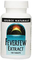 Source Naturals Feverfew Extract - Supports Healthy Brain Function - 100 Tablets
