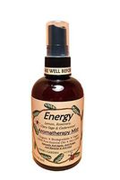 Energy Aromatherapy Body Room Spray Mist - Lemon, Rosemary, Clary Sage, Cedarwood Essential Oils - All Natural, Vegan, Organic, Biodegradable, Non GMO (2 oz)