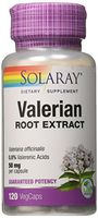 Solaray Guaranteed Potency Valerian Root Extract 50 mg Capsules, 120 Count