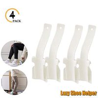 Lazy Shoe Helper, Portable Sock Slider,Newest Portable Shoes Lifting Helper, Portable Shoe Lifting Helper for Men Women and Kids,Easy on Easy Off, One Size Fits for All Shoes (White)