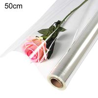 Outgeek 54.68 Yard Cellophane Wrap Clear Flower Packaging Paper Flower Wrap Bouquet Wrap Crystal Clear | Gifts, Baskets, Arts & Crafts, Treats, Wrapping