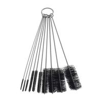 Drinking Straw Brush Set, Nylon Pipe Tube Cleaner,Bristle Straw Cleaner for Washing Drink Straws (10J-hei)