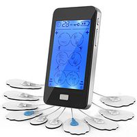 T101 Tens Unit Electric Muscle Stimulator Machine, Dual Channel Touch Screen EMS Unit w/ 24 Modes & 10 Pads for Shoulder, Neck, Back, Legs, Arthritis, Sciatica & Carpal Tunnel Pain Relief