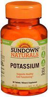 Sundown Naturals Potassium Mineral Supplement Tablets - 90 ct, Pack of 3
