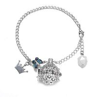 Essential Oil Diffuser Bracelet Stainless Steel Aromatherapy Bracelets with 8 Color Pads Birthday Gift for Women Jewelry Gifts for Mom (butterfly)