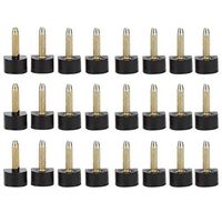 Pasamer 24pcs/Set High Heel Tips Replacesment Tap Caps, Anti-Slip, Shoes Dowels Repair (10x10mm)