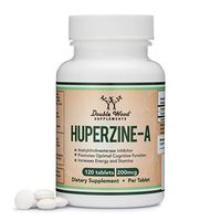Huperzine A 200mcg (Third Party Tested) Made in The USA, 120 Tablets, Nootropics Brain Supplement to Promote Acetylcholine, Support Memory and Focus by Double Wood Supplements