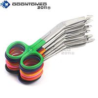 OdontoMed2011® Set of 8 Pcs Lister Bandage Nurse Scissors - 4 1/2" Mix Color Handle 4.5"